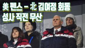 ‘펜스-김여정 회동’ 성사 직전 무산