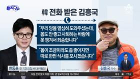 아쉬움 토로한 김흥국에…한동훈 “만나자” 전화