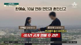 한예슬 “난 이제 품절녀”…10세 연하와 혼인신고