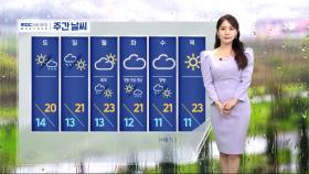 [날씨] 부산 미세먼지 경보‥주말 오후 전국 비