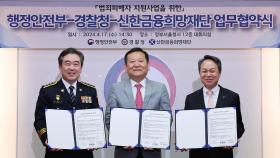 행안부·경찰청·신한금융희망재단, 범죄피해자 지원 업무협약