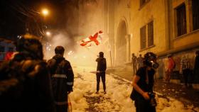조지아 반정부 시위 가열…