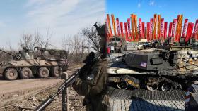 진격의 러시아, 또 우크라 요충지 확보…미·독 탱크 '전리품' 과시