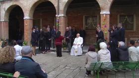 교황, 물의 도시 베네치아 여자교도소 방문