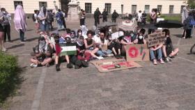 독일에서도 팔레스타인 지지 대학 시위...수십 명 체포