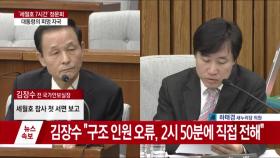 [3차 청문회] '세월호 7시간' 동안 김장수의 증언