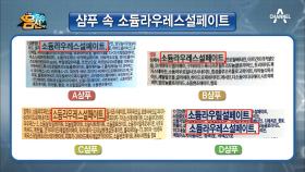 샴푸 속 '소듐라우레스설페이트'! 시중에 판매중인 샴푸의 주성분 분석!