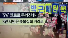 박근혜 대통령 지지율 5%, 김영삼 6%보다 낮은 역대 최저