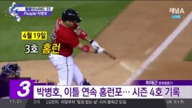 박병호 4호 홈런…메이저리그 홈런 1위 바짝 추격