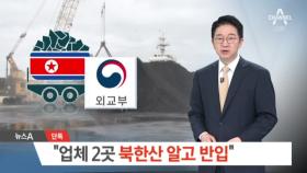 [단독]외교부 “업체 2곳, 북한산 석탄 알고 반입”