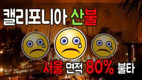 캘리포니아 산불, 서울 면적의 80% 불타