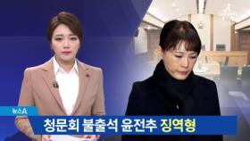 ‘청문회 불출석’ 윤전추, 감옥행 면했다
