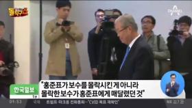 “몰락한 보수, 홍준표에게 매달렸던 것”