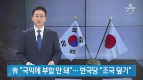 靑 “국익에 부합 안 돼”…한국당 “조국 의혹 돌파용 의심”