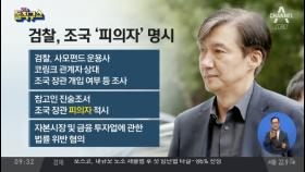 검찰, 참고인 진술조서에 조국 ‘피의자’ 명시