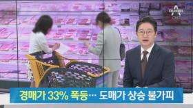 돼지고기 경매가 33% 급등…단기간 도매가 상승 불가피