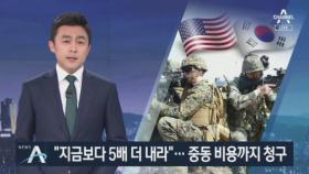美 “한국, 방위비 5배 더 내라”…중동 비용까지 청구