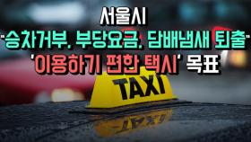 서울시 ＂승차거부, 부당요금, 담배냄새 퇴출＂...'이용하기 편한 택시' 목표