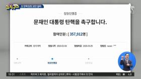 문재인 대통령 탄핵 청원 30만 돌파