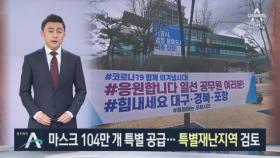 마스크 104만 개 특별 공급…대구·경북 ‘특별재난지역’ 검토