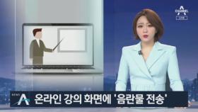 온라인 수업 중 화면에 ‘음란물 전송’…교수 강의 배제