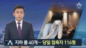 유흥주점 지하에 밀폐된 룸 40개…당일 접촉자 116명