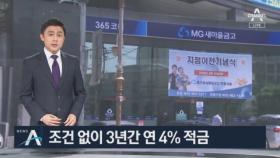 조건 없이 3년간 연 4%…휴가 내고 특판적금 가입