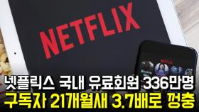 넷플릭스 국내 유료회원 336만명