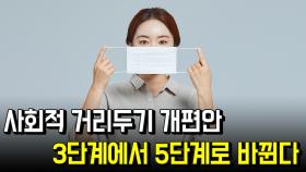 사회적 거리두기 개편안, 3단계에서 5단계로 바뀐다