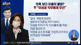 의혹보다 유출이 불법?…野 “이성윤 직무배제 우선”