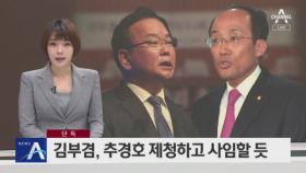 [단독]김부겸, 추경호 경제부총리 후보자 제청하고 사임할 듯