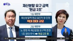 [핫2] 최태원·노소영 ‘현금 2조’ 재산분할 소송