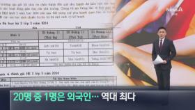 20명 중 1명은 외국인…외국인 주민 수 역대 최다