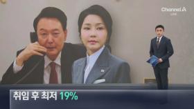 윤 대통령 지지율 19%…취임 이후 최저