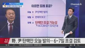 野, 尹 탄핵안 오늘 발의…6~7일 표결 검토