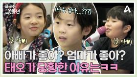 아빠가 좋아? 엄마가 좋아? 꽃둥이 대담회 중 당황 폭발한 태오의 사연은?