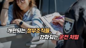 개편되는 정부 조직들, 강화되는 운전 처벌