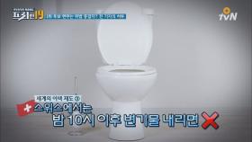 밤 10시 이후 변기물 내리면 벌금?! 세계 이색 제도!