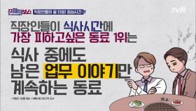 직원들의 속마음...식사 중에 업무이야기는 제발 그만!