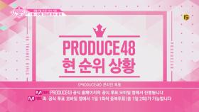 [단독 속보] ＜프로듀스48＞ 현 순위 상황 (8/7 오전 10시 기준)