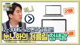 젊은 눈 노안 환자로 가는 지름길 '청색광' | Olive 210104 방송