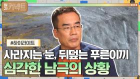 눈이 사라지고 푸른 이끼가 뒤 덮고 있는 심각한 남극의 상황 #highlight | tvN 210503 방송