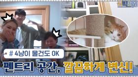 4냥이 물건 때문에 늘 정신없던 아래층...팬트리 공간 활용으로 깔끔하게 변신! | tvN 210524 방송