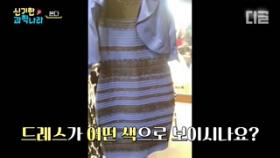 드레스 색깔 논란 파란색 VS 흰색