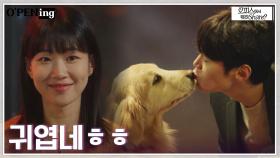 (찐웃음주의) 하윤경, 댕댕이랑 교감 중인 이학주에 새어나온 웃음 | tvN 220502 방송