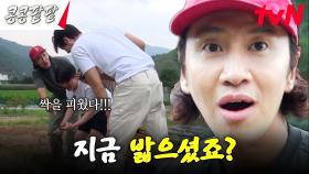 얼굴에 뱉은 수박 씨를 땅에 심으면?｜새싹에 한껏 예민해진 초보 농사꾼들 ㅋㅋㅋ | tvN 231020 방송