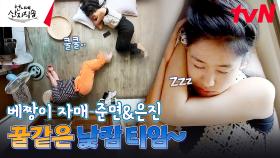 조업에 지친 몸을 뉘어보는 베짱이 자매💤 《덱스랑 정아 언니 도착하면 깨워주세요》 | tvN 240905 방송