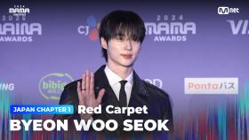 [#2024MAMA] Red Carpet with BYEON WOO SEOK (변우석) | Mnet 241122 방송