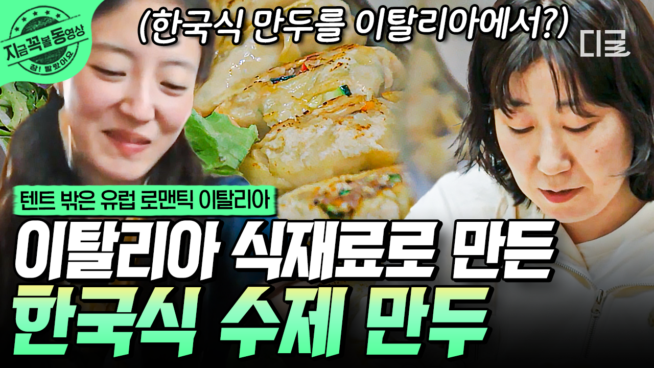 다식원장 라미란의 한계는 어디?!🔥 이탈리아에서 수제 만두 만들어버린 금손 라미란 클라스ㄷㄷ | #텐트밖은유럽로맨틱이탈리아... 