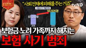 돈을 노리고 가족까지 해치는 범죄자들😡 보험사기 범죄가 악질인 이유 | #알쓸범잡2 #티전드
